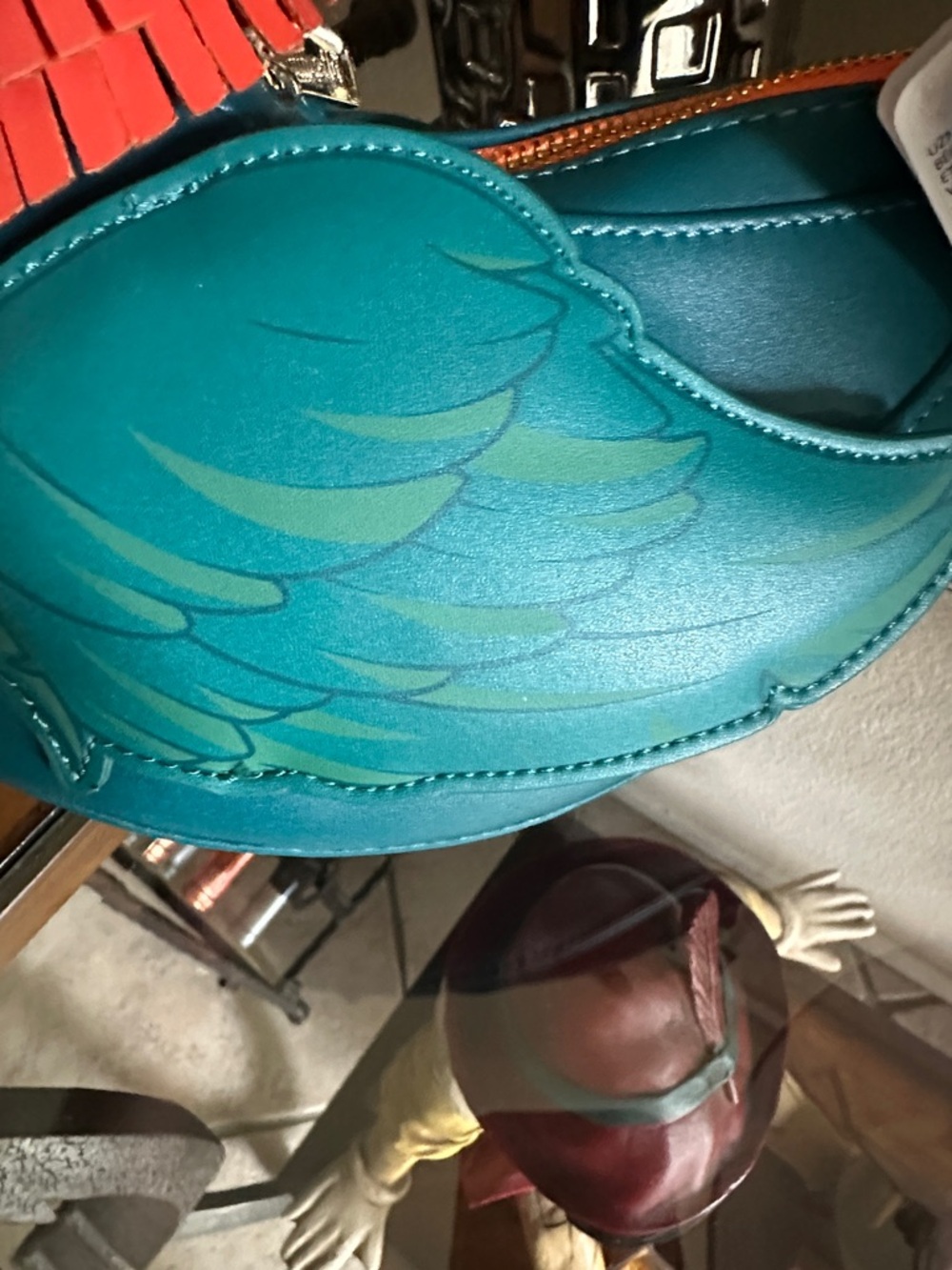 Loungefly Teal Multicolor Disney Moana HEI HEI Bird Crossbody Bag NWT - Picture 8 of 10